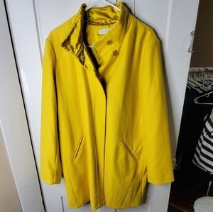 New York & Co. Yellow Coat